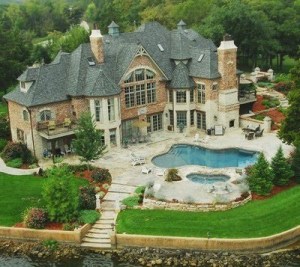 (note our house is not as cool or expensive as this, this is for illustration purposes only...